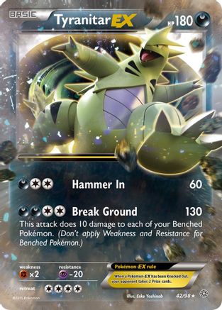 Tyranitar EX 042/98 - Holofoil XY Ancient Origins - Ultra Rare