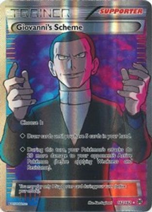 Giovanni's Scheme (Full Art) 162/162 - Holofoil XY BREAKthrough - Ultra Rare