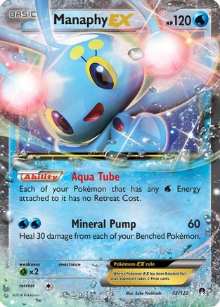 Manaphy EX 032/122 - Holofoil XY BREAKpoint - Ultra Rare