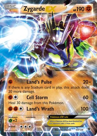 Zygarde EX 054/124 - Holofoil XY Fates Collide - Ultra Rare