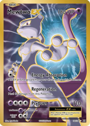 Mewtwo EX (Full Art) 103/108 - Holofoil XY Evolutions - Ultra Rare