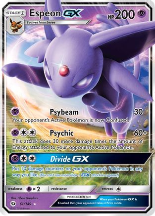 Espeon GX 061/149 - Holofoil SM Base Set - Ultra Rare