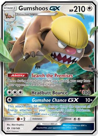 Gumshoos GX 110/149 - Holofoil SM Base Set - Ultra Rare