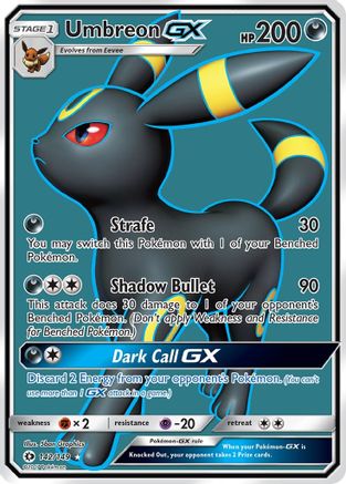 Umbreon GX (Full Art) 142/149 - Holofoil SM Base Set - Ultra Rare