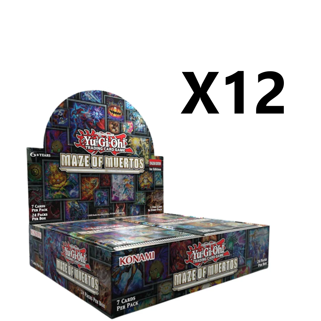 Yu-Gi-Oh Maze of Muertos trading card game booster box, 12 count display