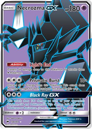 Necrozma GX (Full Art) 134/147 - Holofoil SM Burning Shadows - Ultra Rare