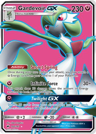 Gardevoir GX (Full Art) 140/147 - Holofoil SM Burning Shadows - Ultra Rare