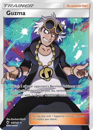 Guzma (Full Art) 143/147 - Holofoil SM Burning Shadows - Ultra Rare