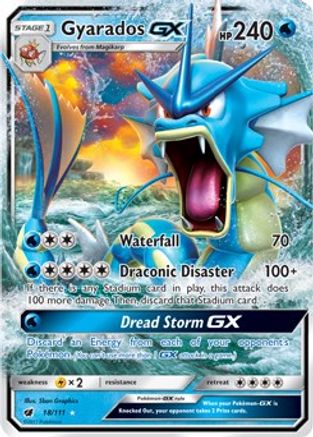 Gyarados GX 018/111 - Holofoil SM Crimson Invasion - Ultra Rare