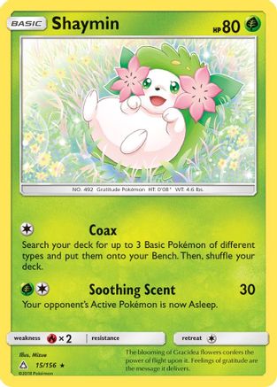 Shaymin (15) (15) 015 - Reverse Holofoil SM Ultra Prism - Holo Rare