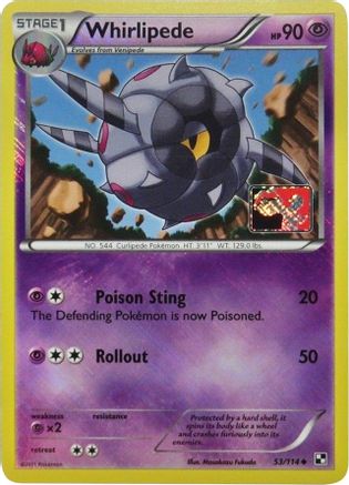 Whirlipede (League Promo) 053/114 - Reverse Holofoil League & Championship Cards - Promo
