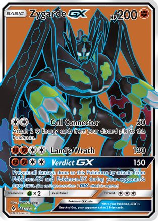 Zygarde GX (Full Art) 123 - Holofoil SM Forbidden Light - Ultra Rare
