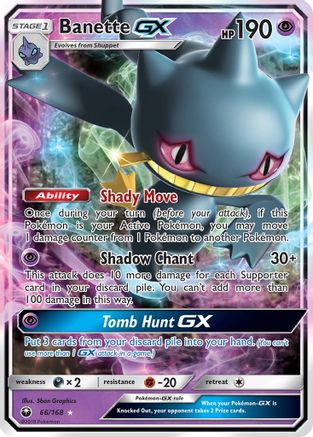 Banette GX 066/168 - Holofoil SM Celestial Storm - Ultra Rare