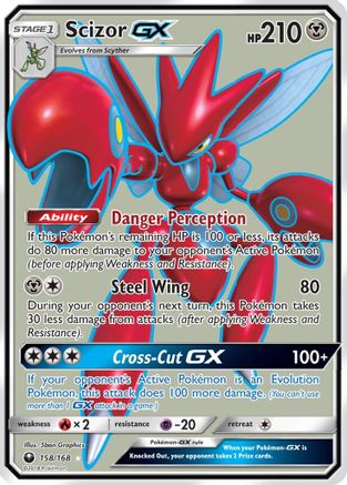 Scizor GX (Full Art) 158 - Holofoil SM Celestial Storm - Ultra Rare