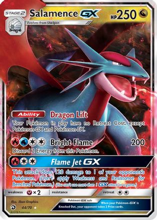 Salamence GX 044/70 - Holofoil Dragon Majesty - Ultra Rare