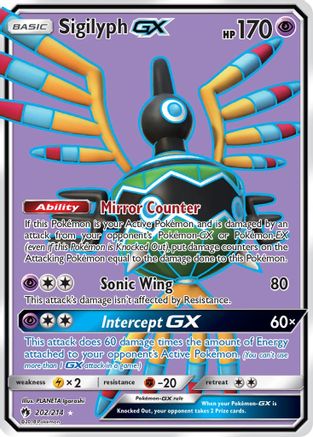 Sigilyph GX (Full Art) 202 - Holofoil SM Lost Thunder - Ultra Rare