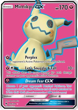 Mimikyu GX (Full Art) 206 - Holofoil SM Lost Thunder - Ultra Rare