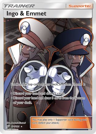 Ingo & Emmet (Full Art) 176 - Holofoil SM Team Up - Ultra Rare