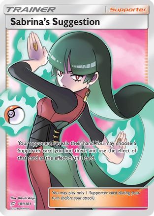 Sabrina's Suggestion (Full Art) 181/181 - Holofoil SM Team Up - Ultra Rare