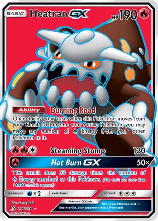 Heatran GX (Full Art) 216 - Holofoil SM Unified Minds - Ultra Rare