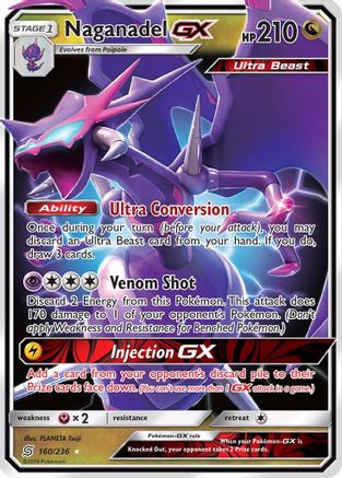 Naganadel GX 160/236 - Holofoil SM Unified Minds - Ultra Rare