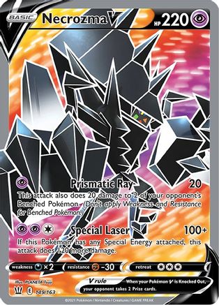 Necrozma V (Full Art) 149/163 - Holofoil SWSH05 Battle Styles - Ultra Rare