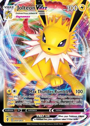 Jolteon VMAX 051/203 - Holofoil SWSH07 Evolving Skies - Ultra Rare