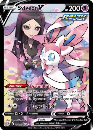 Sylveon V TG14/TG30 - Holofoil SWSH09 Brilliant Stars Trainer Gallery - Ultra Rare
