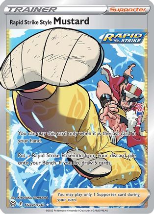 Rapid Strike Style Mustard TG27/TG30 - Holofoil SWSH09 Brilliant Stars Trainer Gallery - Ultra Rare