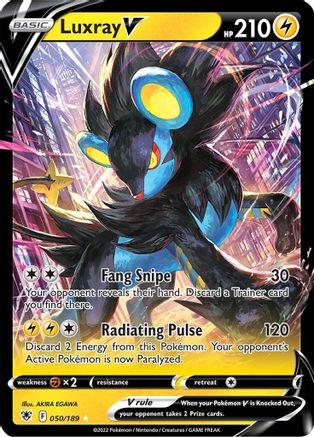 Luxray V 050/189 - Holofoil SWSH10 Astral Radiance - Ultra Rare