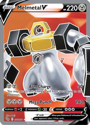 Melmetal V (Full Art) 075/078 - Holofoil Pokemon GO - Ultra Rare