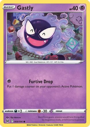 Gastly 064 - Reverse Holofoil SWSH11 Lost Origin - Common
