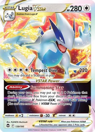 Lugia VSTAR 139/195 - Holofoil SWSH12 Silver Tempest - Ultra Rare