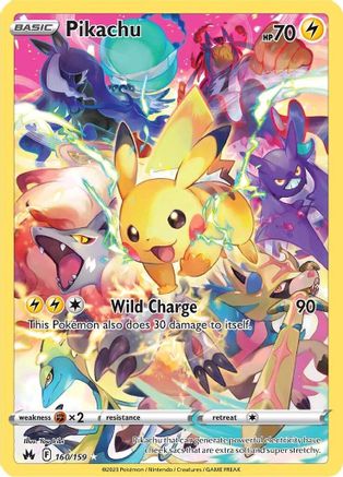 Pikachu (Secret) 160 - Holofoil Crown Zenith - Secret Rare
