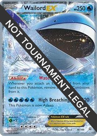 Wailord EX - 2015 (Jacob Van Wagner) 038 World Championship Decks - Ultra Rare