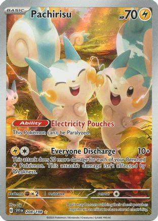 Pachirisu 208/198 - Holofoil SV01 Scarlet & Violet Base Set - Illustration Rare