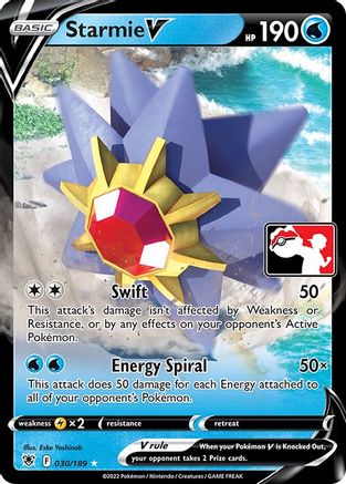 Starmie V 030 - Holofoil Prize Pack Series Cards - Ultra Rare