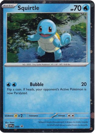 Squirtle (Cosmos Holo) 048 - Holofoil SV Scarlet & Violet Promo Cards - Promo
