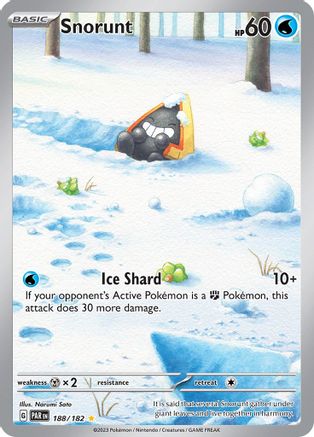 Snorunt 188/182 - Holofoil SV04 Paradox Rift - Illustration Rare