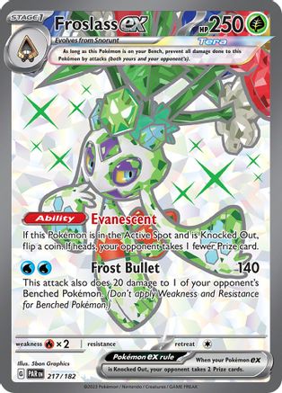 Froslass ex 217/182 - Holofoil SV04 Paradox Rift - Ultra Rare