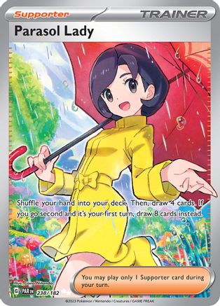Parasol Lady 238/182 - Holofoil SV04 Paradox Rift - Ultra Rare