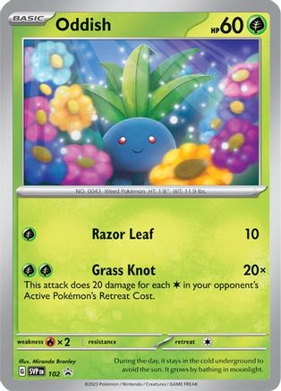 Oddish 102 SV Scarlet & Violet Promo Cards - Promo
