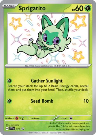 Sprigatito 076 - Holofoil SV Scarlet & Violet Promo Cards - Promo
