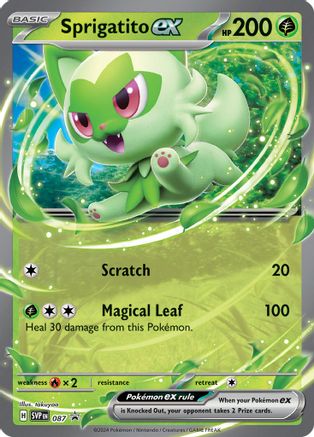 Sprigatito ex 087 - Holofoil SV Scarlet & Violet Promo Cards - Promo