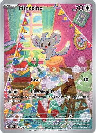 Minccino 182/162 - Holofoil SV05 Temporal Forces - Illustration Rare