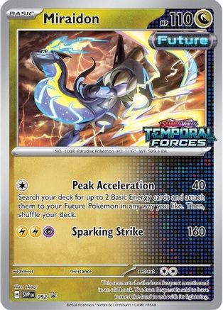 Miraidon (Prerelease) 092 - Holofoil SV Scarlet & Violet Promo Cards - Promo