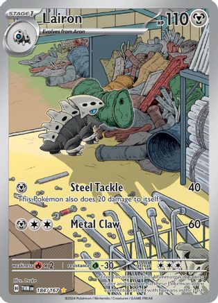 Lairon 184/167 - Holofoil SV06 Twilight Masquerade - Illustration Rare