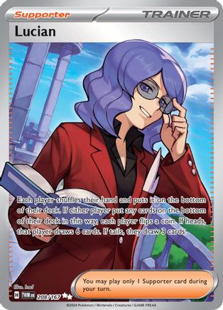 Lucian 208/167 - Holofoil SV06 Twilight Masquerade - Ultra Rare