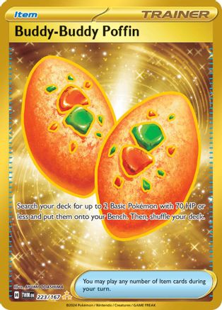 Buddy-Buddy Poffin 223 - Holofoil SV06 Twilight Masquerade - Hyper Rare