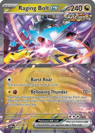 Raging Bolt ex 145 - Holofoil SV Scarlet & Violet Promo Cards - Promo
